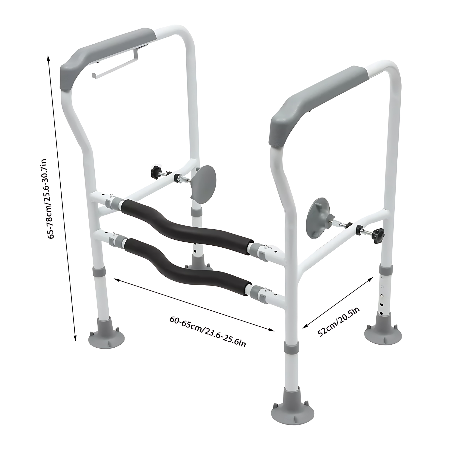 No-Tool Toilet Assist Rail