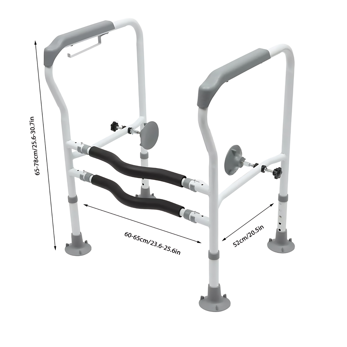 No-Tool Toilet Assist Rail