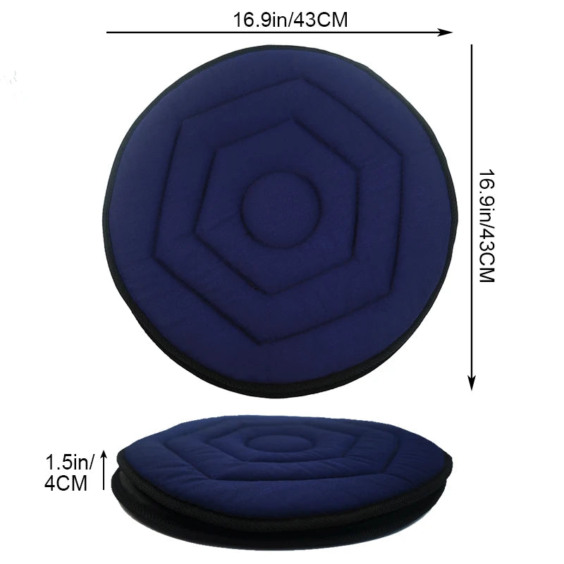 AUTO PLUS Portable Lightweight Swivel Seat Cushion For Adults, Seniors, and Elderly, Rotating Cushioned Seat