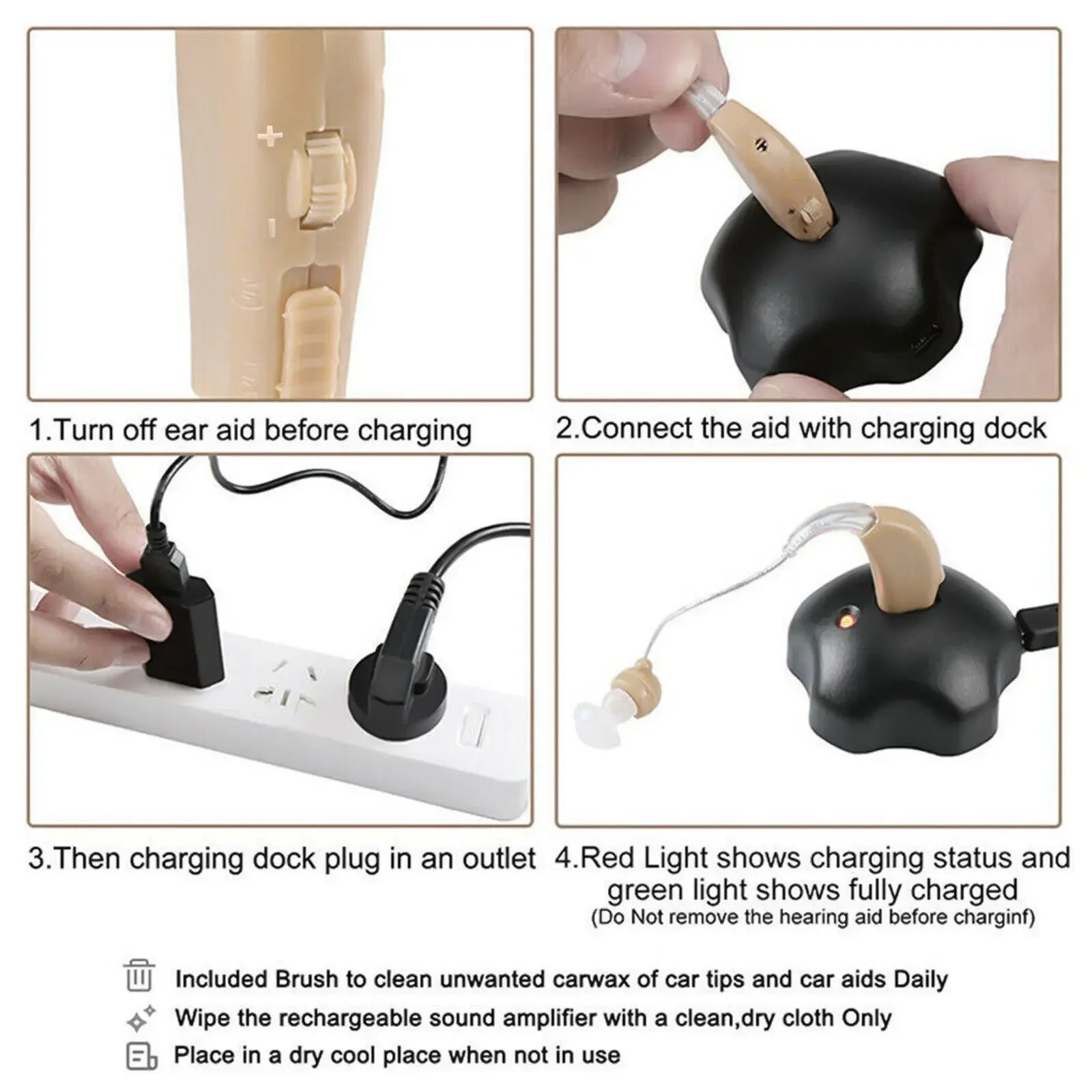 Digital Rechargeable Hearing Aids for the Elderly