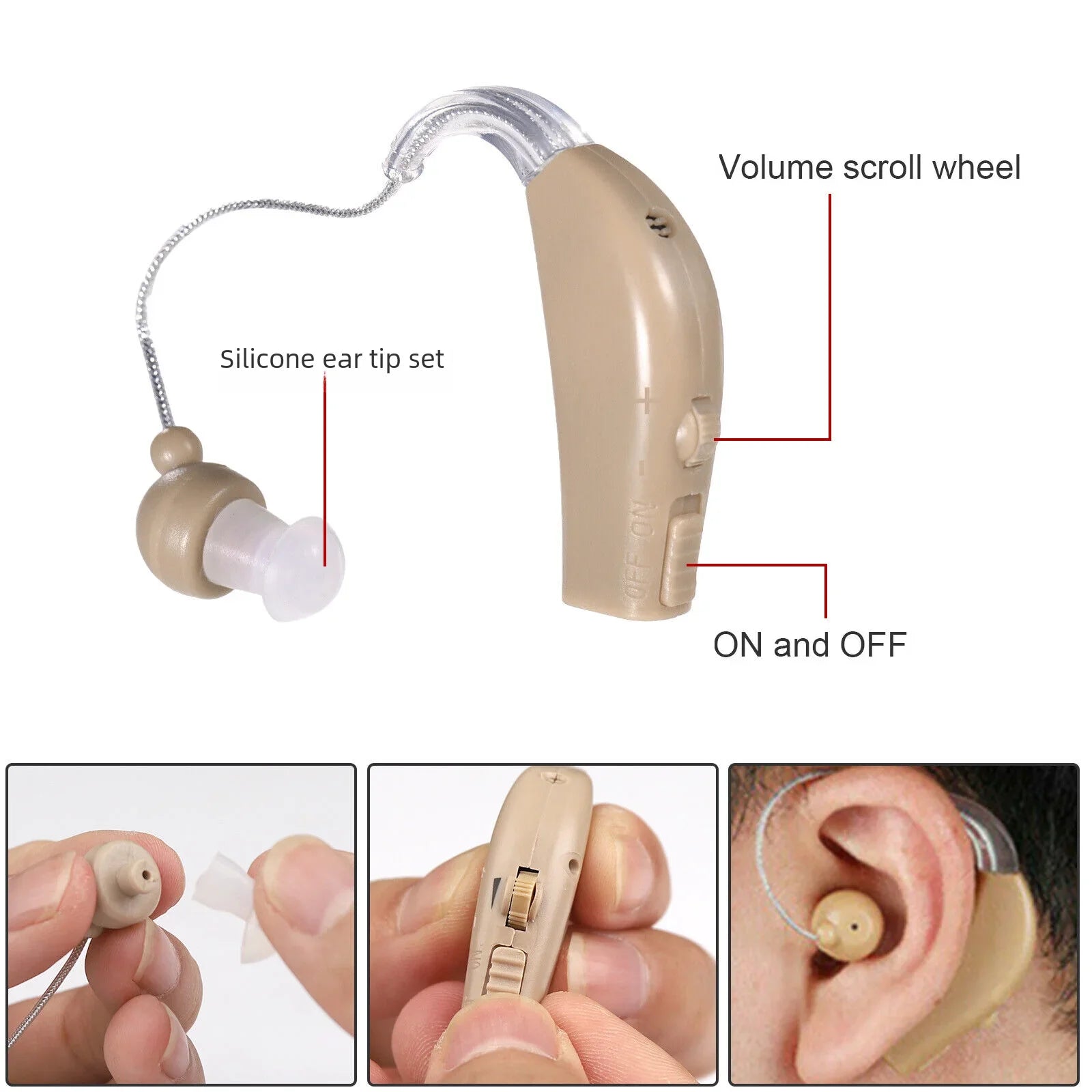Digital Rechargeable Hearing Aids for the Elderly