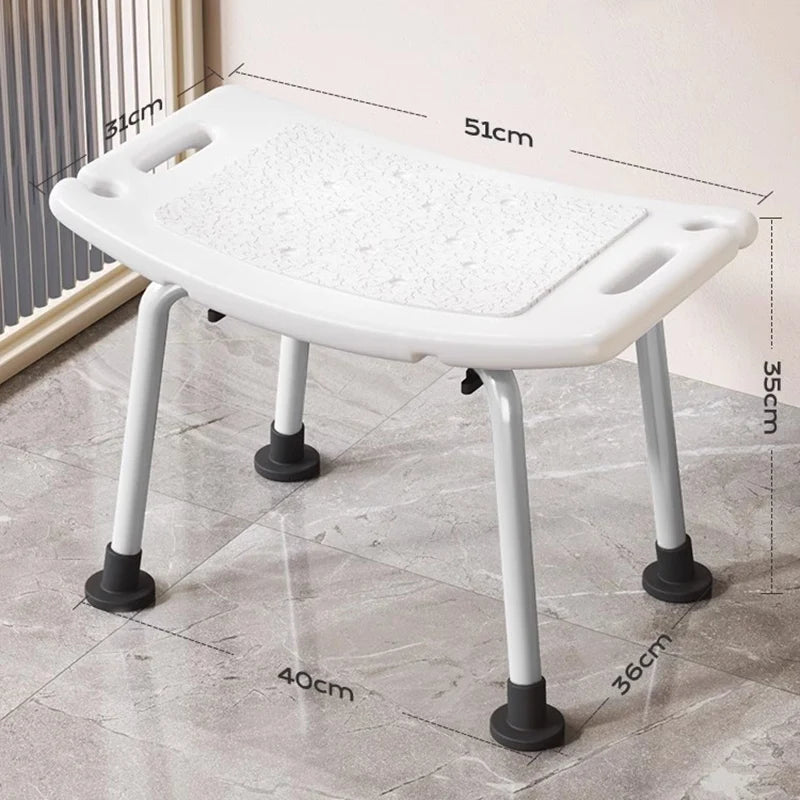 Telescopic Shower Stool Portable Elderly Medical Metal Disabled Bathroom Chair Small Space Saving Cabeceros Bathroom Furniture
