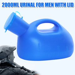Elderly Men Urinals Pee Container Large Capacity 2000ml Pee Container for Elderly Men Outdoor Camping