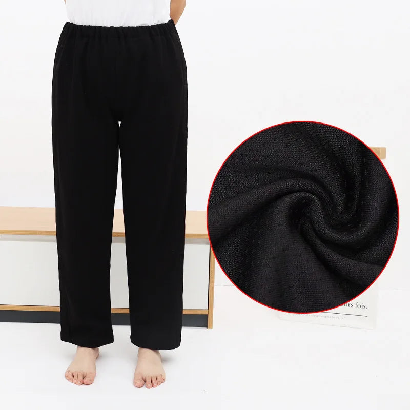 Elderly Care Pants with Side Zippers Easy To Wear and Take Off Ideal for Elderly People with Fractures Paralysis and Bed Rest
