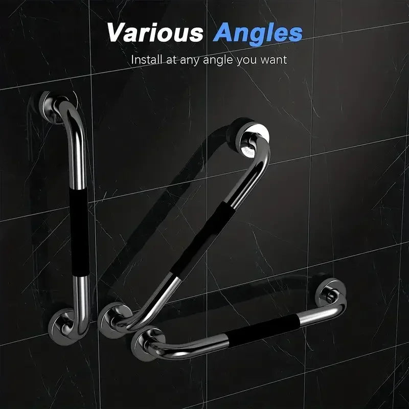 Stainless Steel Silicone Handrails for The Elderly Bathroom Handrails Barrier-free Elderly Bathroom Non-slip Toilet Handle Tools