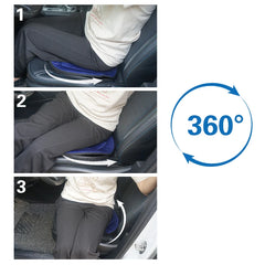 AUTO PLUS Portable Lightweight Swivel Seat Cushion For Adults, Seniors, and Elderly, Rotating Cushioned Seat