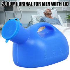 Elderly Men Urinals Pee Container Large Capacity 2000ml Pee Container for Elderly Men Outdoor Camping